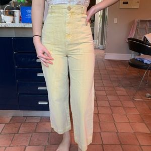 Yellow cargo pants